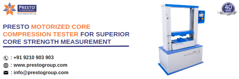 Presto Motorized Core Compression Tester for Superior Core Strength Measurement